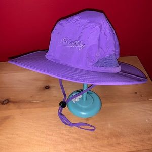 NEW Outfly Wide Brim Purple Sunhat w/ Mesh